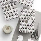 Day of the Dead Cartoon Calavera Wrapping Paper | Holiday Gift Wrapping Paper Roll