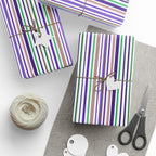 Stripe Design 010 Wrapping Paper - Holiday Gift Wrapping Paper Roll