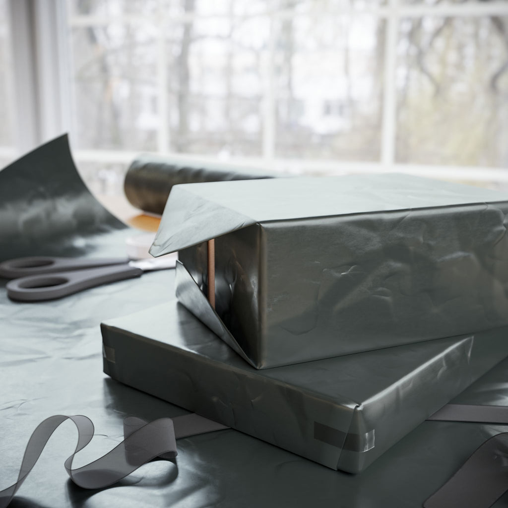 Solid Anthracite Wrapping Paper - Holiday Gift Wrapping Paper Roll