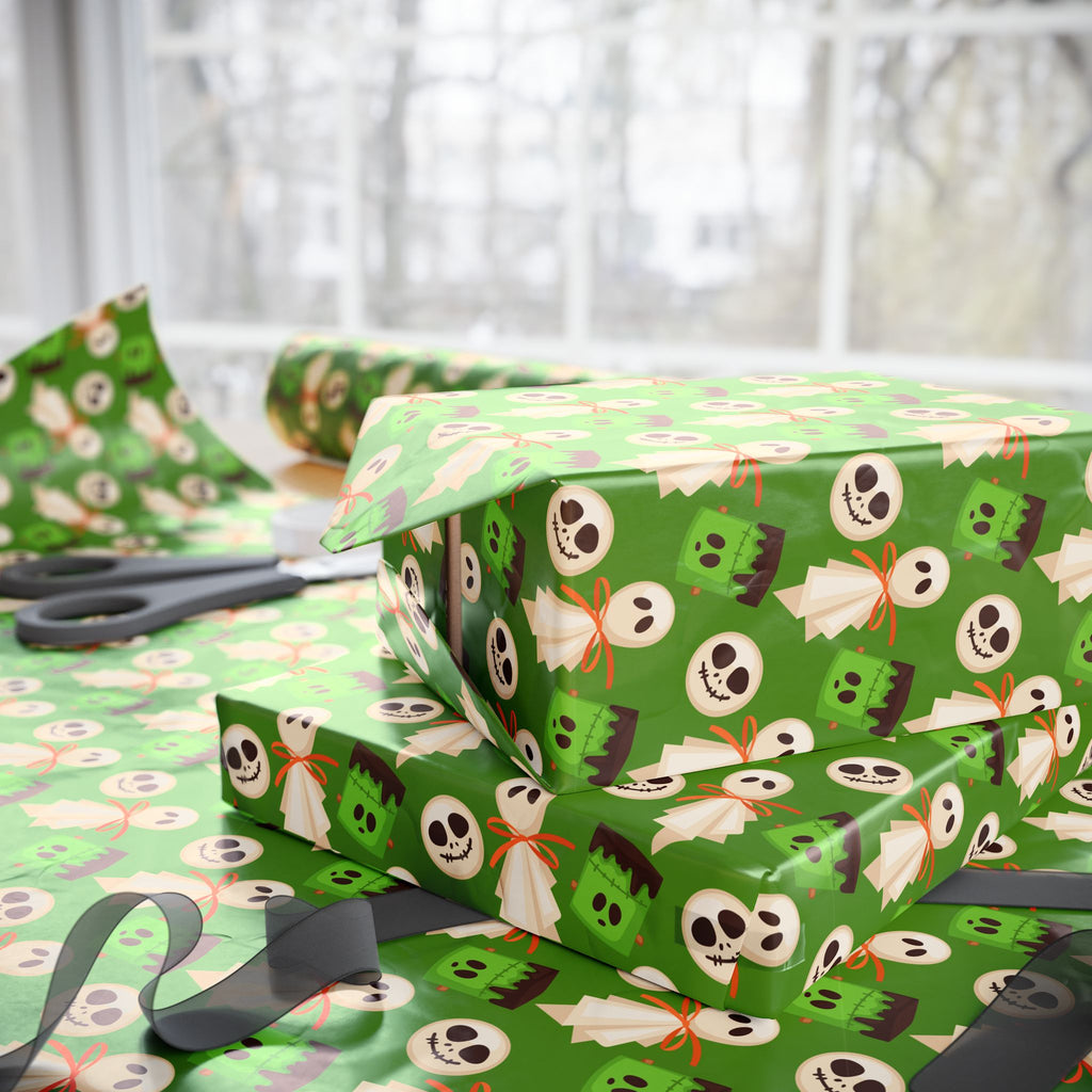 Halloween Night Cake Wrapping Paper | Holiday Gift Wrapping Paper