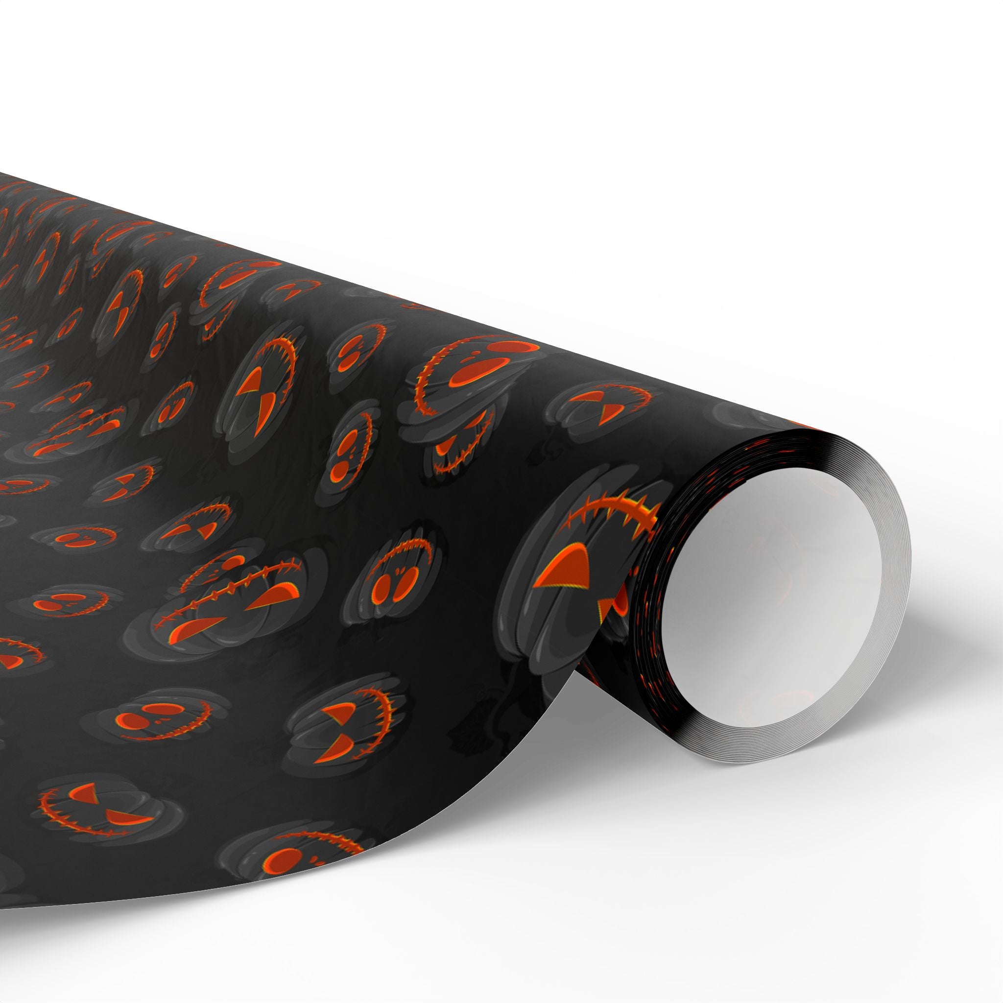 Halloween Evil Pumpkins Wrapping Paper | Holiday Gift Wrapping Paper Roll