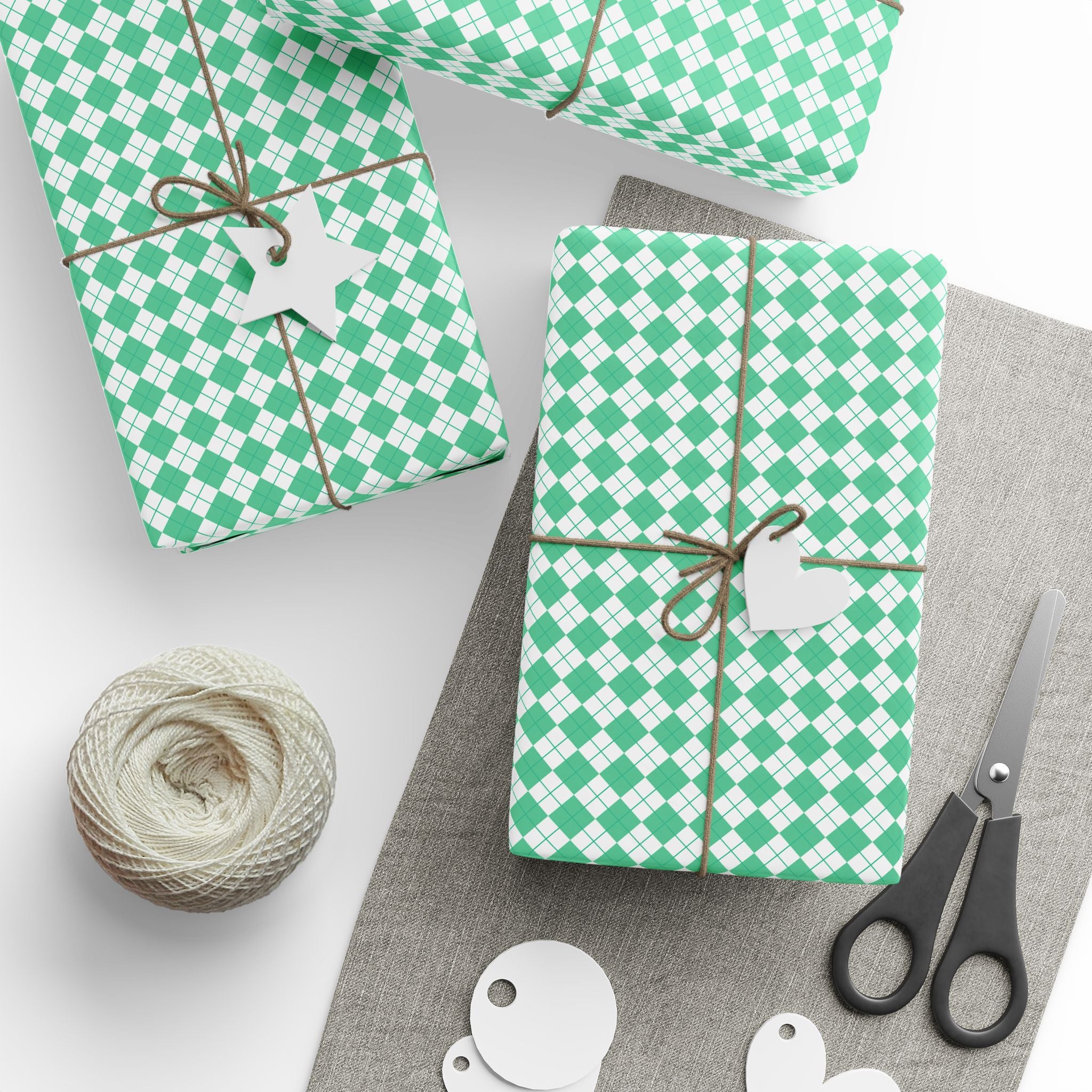 Argyle Design 047 Wrapping Paper - Holiday Gift Wrapping Paper Roll
