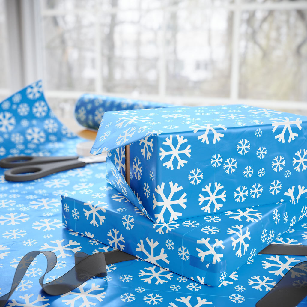 Christmas Carolina Snowflakes Wrapping Paper | Holiday Gift Wrapping Paper Roll
