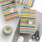 Stripe Design 008 Wrapping Paper - Holiday Gift Wrapping Paper Roll