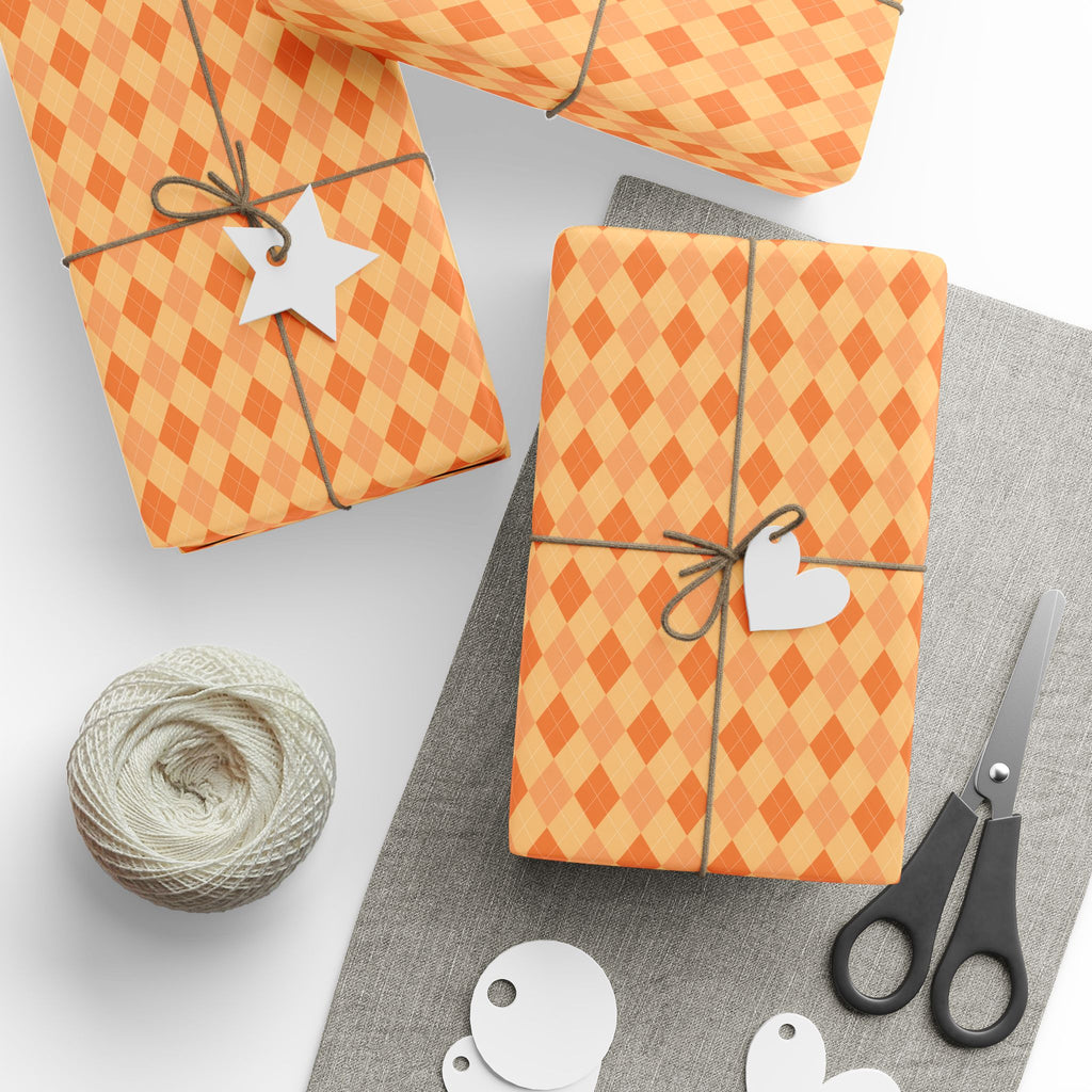 Argyle Design 038 Wrapping Paper - Holiday Gift Wrapping Paper Roll