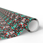 Day of the Dead Shaker Skulls Wrapping Paper | Holiday Gift Wrapping Paper Roll