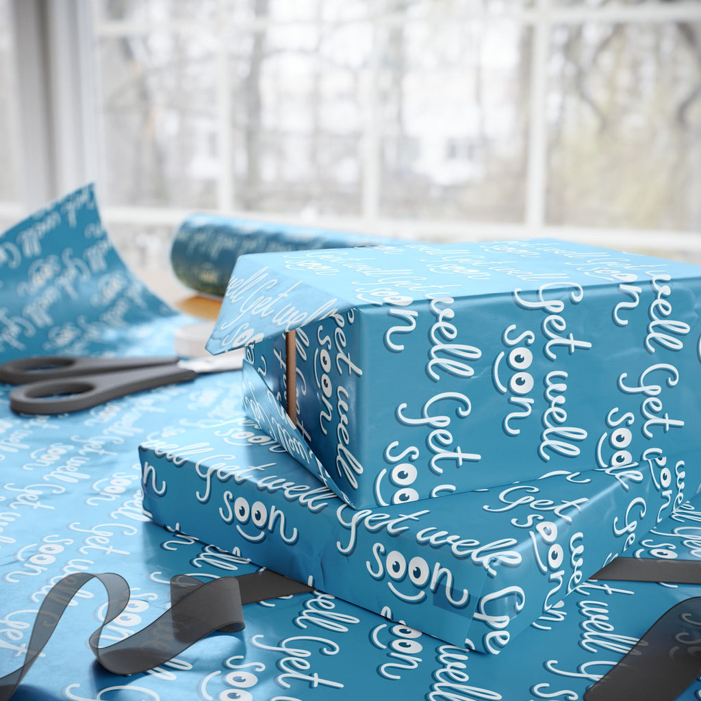 Get Well Soon Wrapping Paper Design 003 | Holiday Gift Wrapping Paper Roll