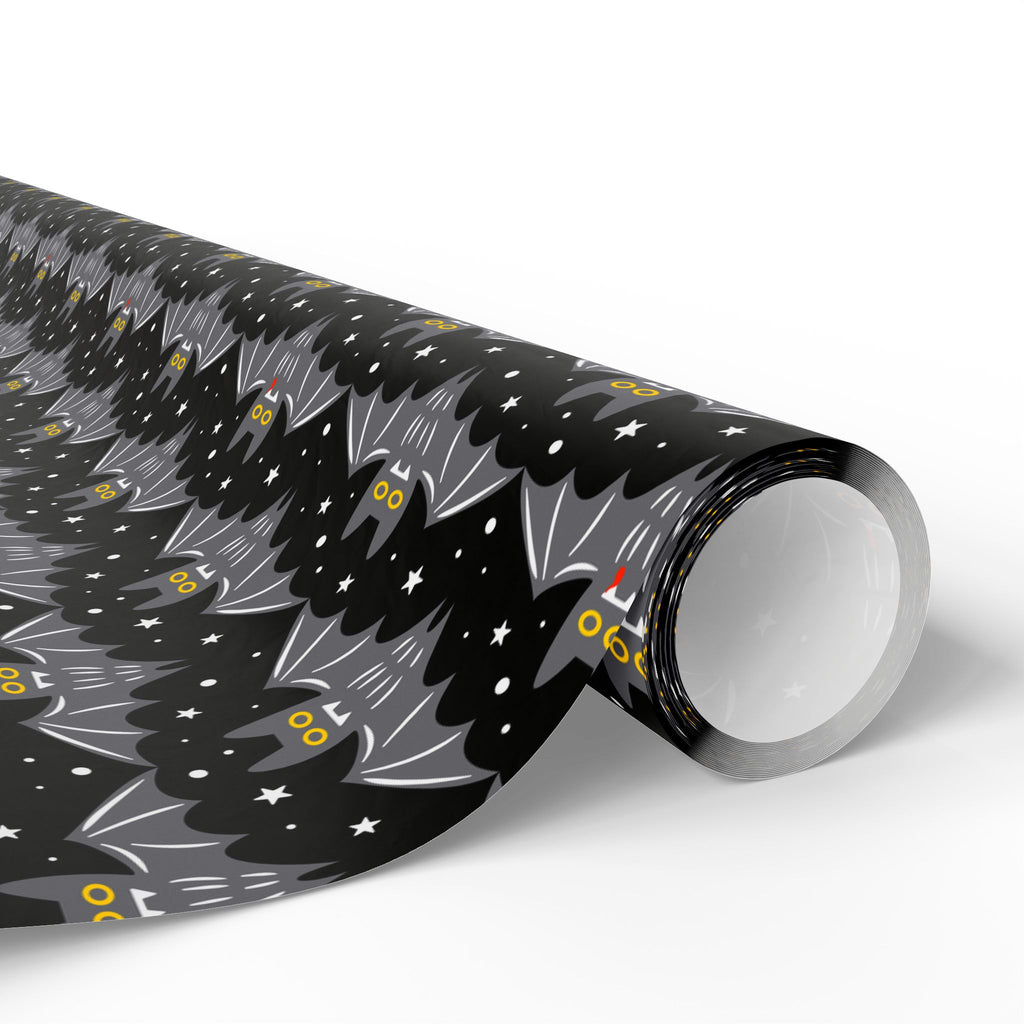 Halloween Whimsical Backs Wrapping Paper | Holiday Gift Wrapping Paper Roll