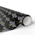 Halloween Whimsical Backs Wrapping Paper | Holiday Gift Wrapping Paper Roll
