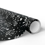4th of July Black Sky Fireworks Wrapping Paper | Holiday Gift Wrapping Paper Roll