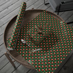 Christmas Holly Stockings Wrapping Paper | Holiday Gift Wrapping Paper Roll