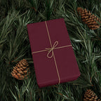 Solid Burgundy Wrapping Paper - Holiday Gift Wrapping Paper Roll