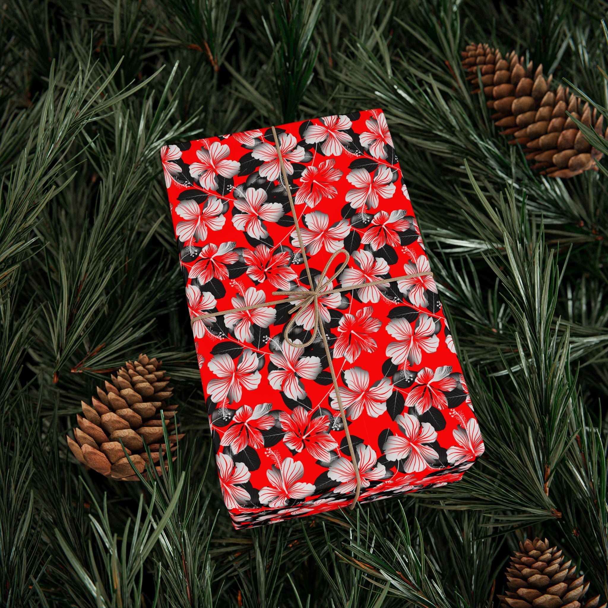 Floral Design 003 Wrapping Paper - Holiday Gift Wrapping Paper Roll