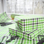Houndstooth Wrapping Paper Design Lime 015 - Holiday Gift Wrapping Paper Roll
