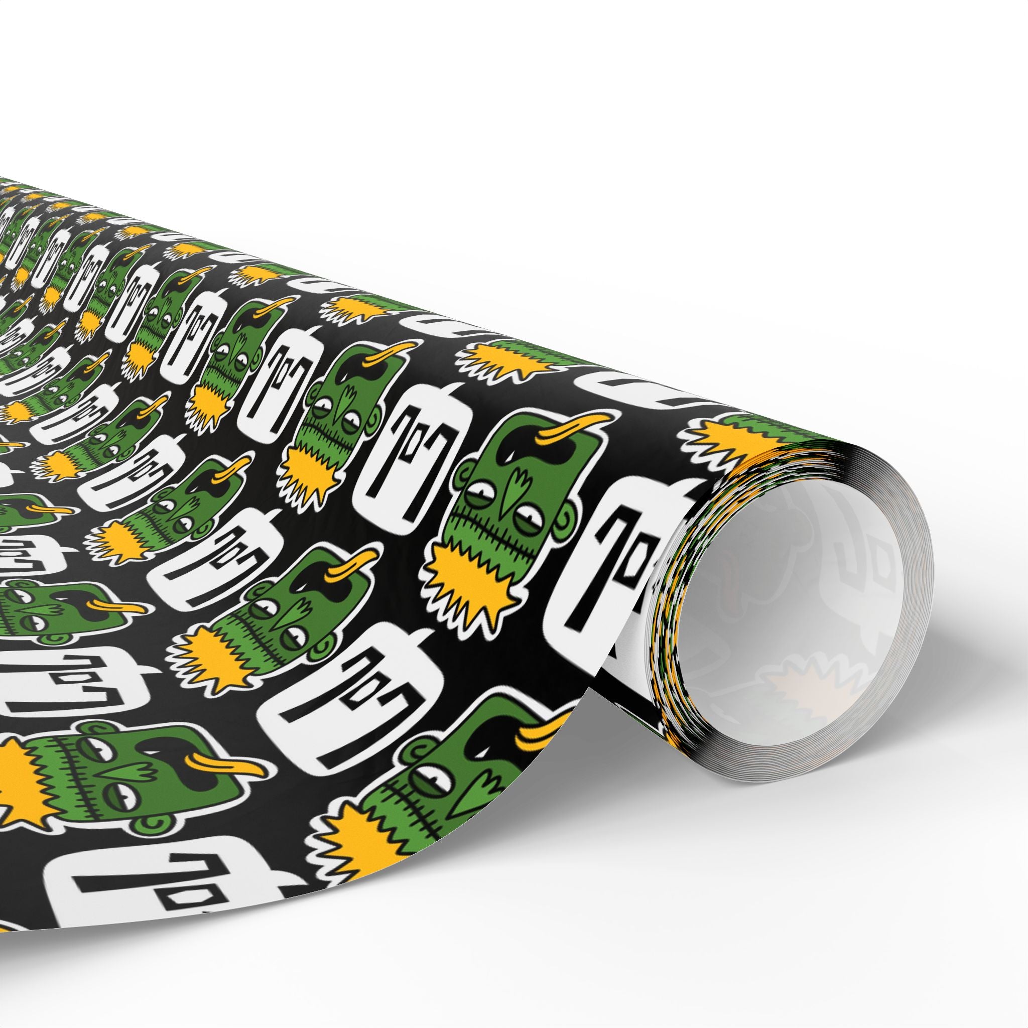 Halloween Laughing Zombies Wrapping Paper | Holiday Gift Wrapping Paper Roll