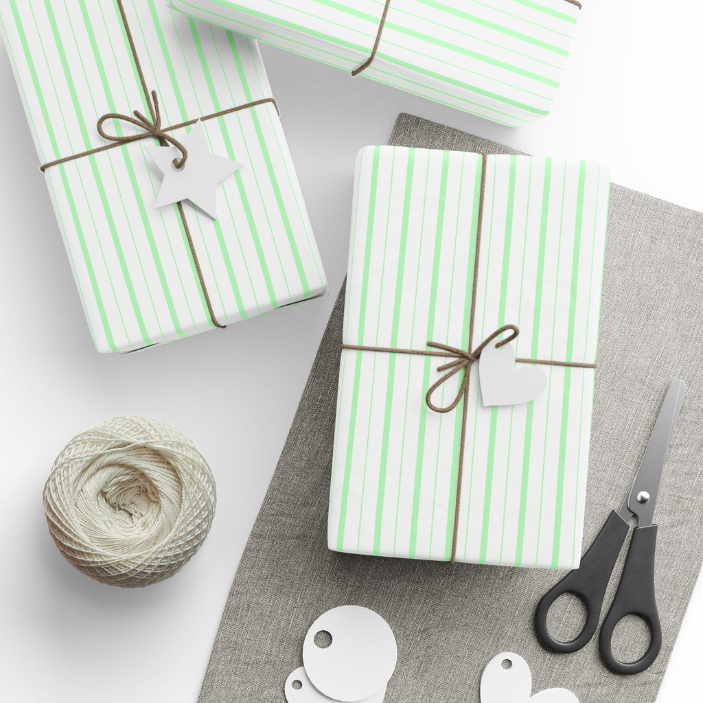 Stripe Design 007 Wrapping Paper - Holiday Gift Wrapping Paper Roll