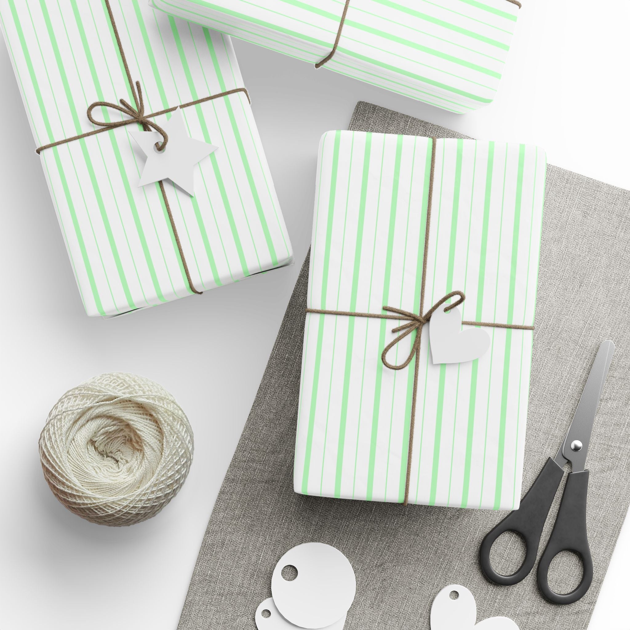 Stripe Design 007 Wrapping Paper - Holiday Gift Wrapping Paper Roll