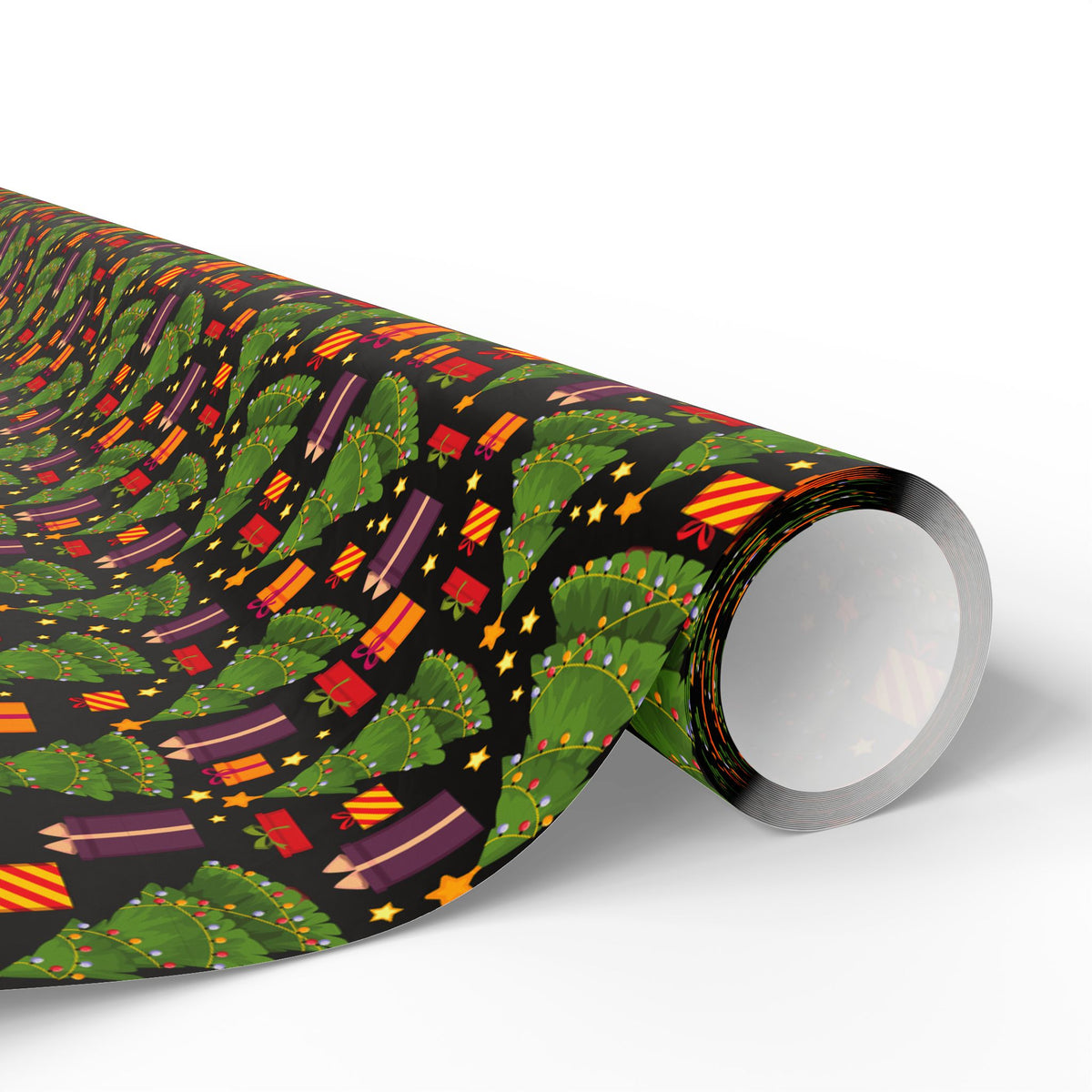 Christmas Gift Trees Wrapping Paper | Holiday Gift Wrapping Paper Roll
