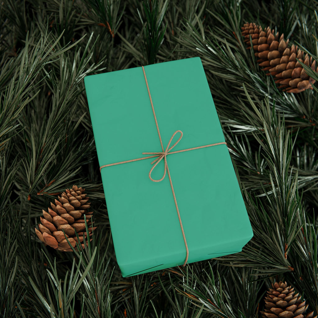 Solid Seafoam Wrapping Paper - Holiday Gift Wrapping Paper Roll