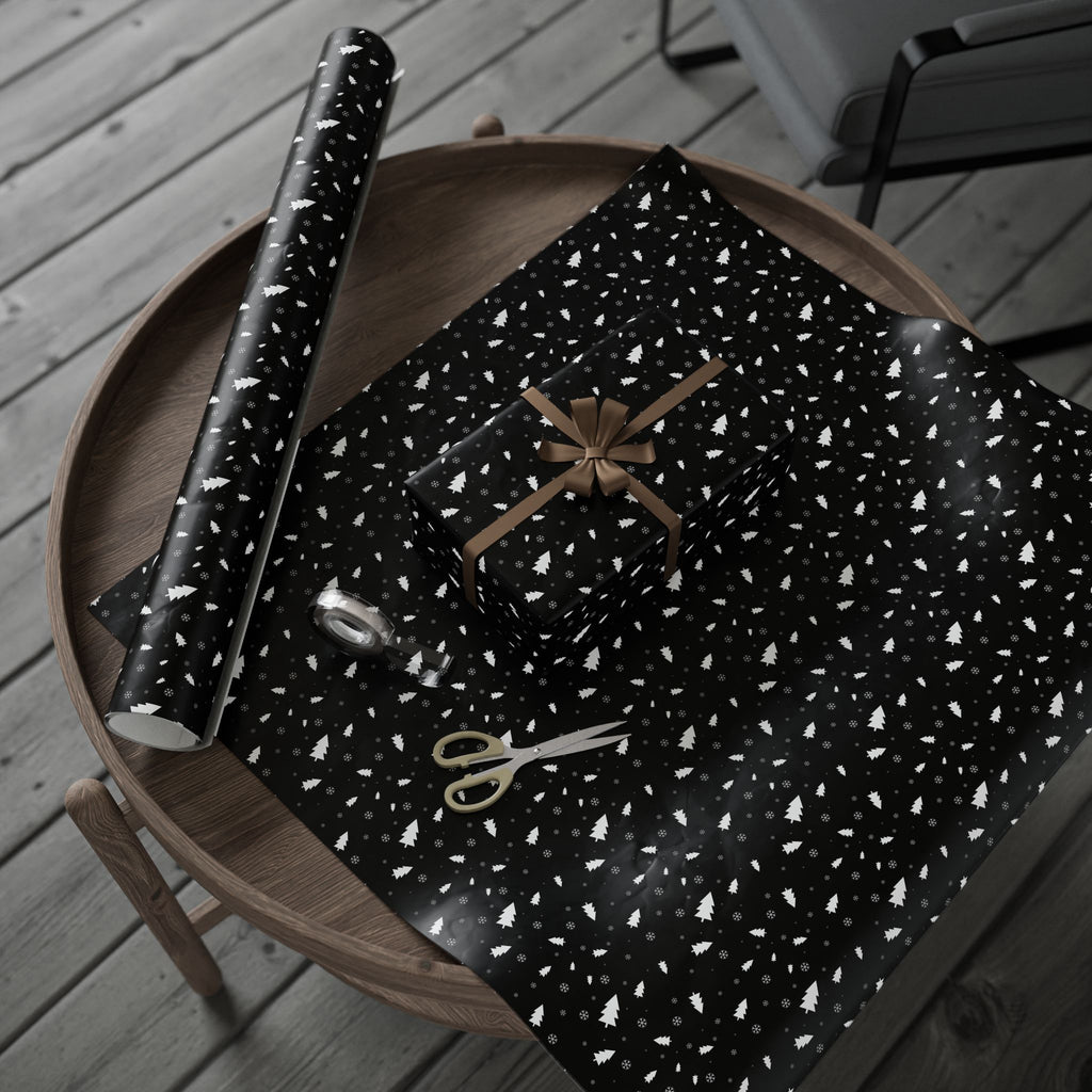 Christmas Blackout Wrapping Paper | Holiday Gift Wrapping Paper Roll