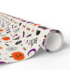 Halloween Spooky Symbols Wrapping Paper | Holiday Gift Wrapping Paper Roll
