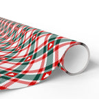 Christmas Evergreen Plaid Wrapping Paper | Holiday Gift Wrapping Paper Roll