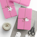 Solid Cotton Candy Pink Wrapping Paper - Holiday Gift Wrapping Paper Roll