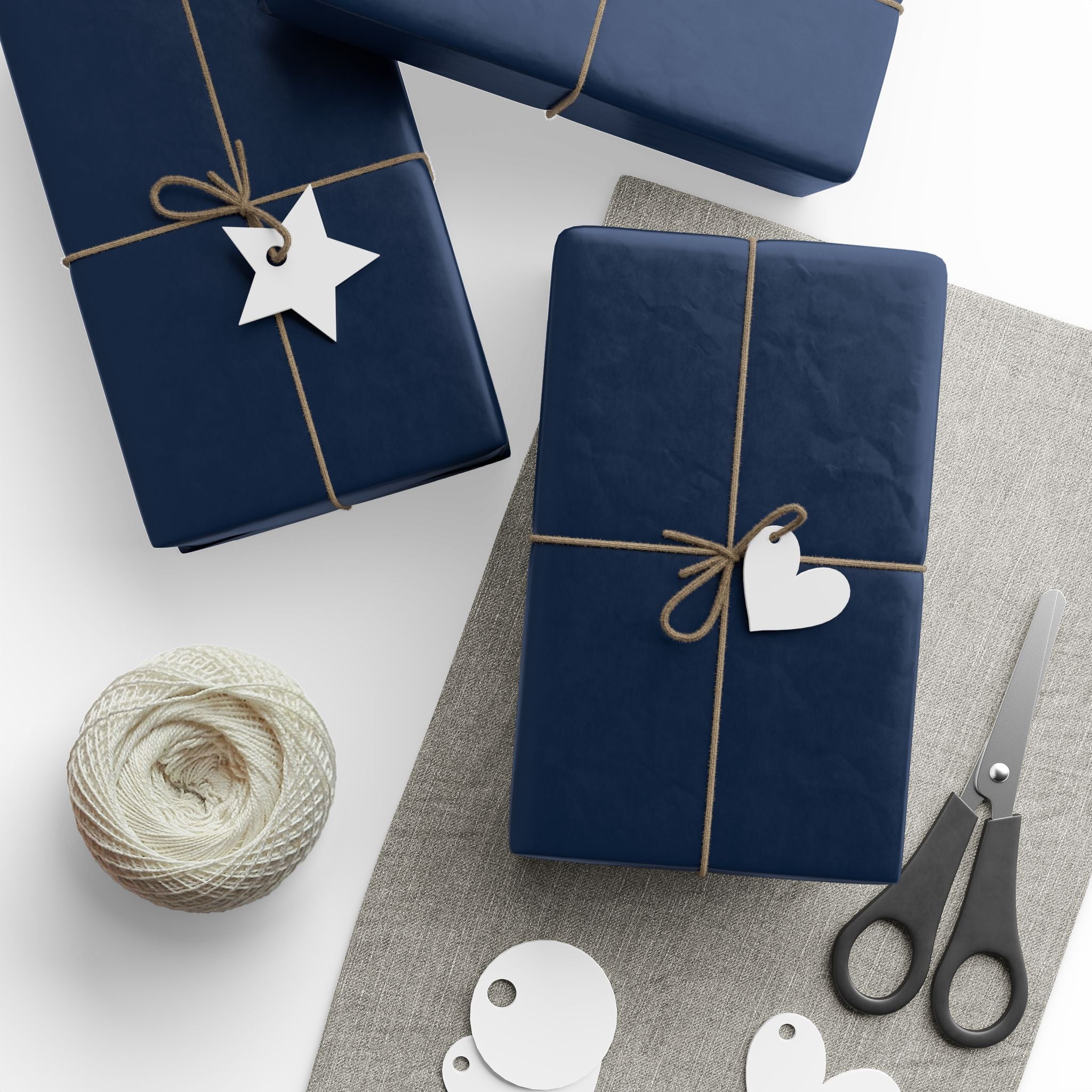 Solid Navy Wrapping Paper - Holiday Gift Wrapping Paper Roll