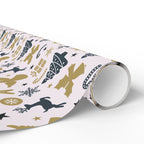 Christmas Reindeer Angels Wrapping Paper | Holiday Gift Wrapping Paper Roll