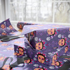 Day of the Dead Calavera Catrina Wrapping Paper | Holiday Gift Wrapping Paper Roll
