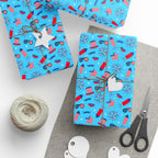 4th of July Stars & Stripes Sunglasses Wrapping Paper | Holiday Gift Wrapping Paper Roll