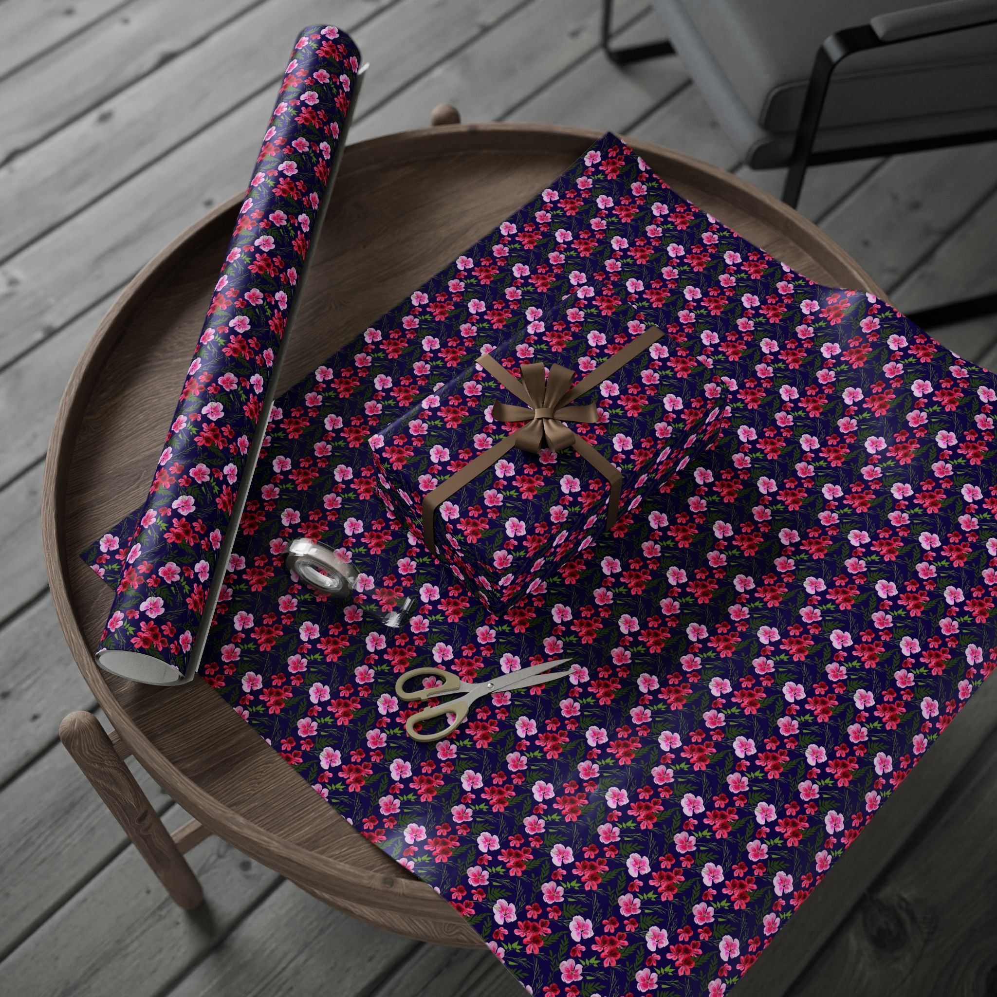 Floral Design 017 Wrapping Paper - Holiday Gift Wrapping Paper Roll