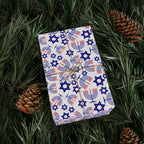 Hanukkah Red Collage Wrapping Paper | Holiday Gift Wrapping Paper Roll