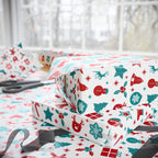 Christmas Cute Elements Wrapping Paper | Holiday Gift Wrapping Paper Roll