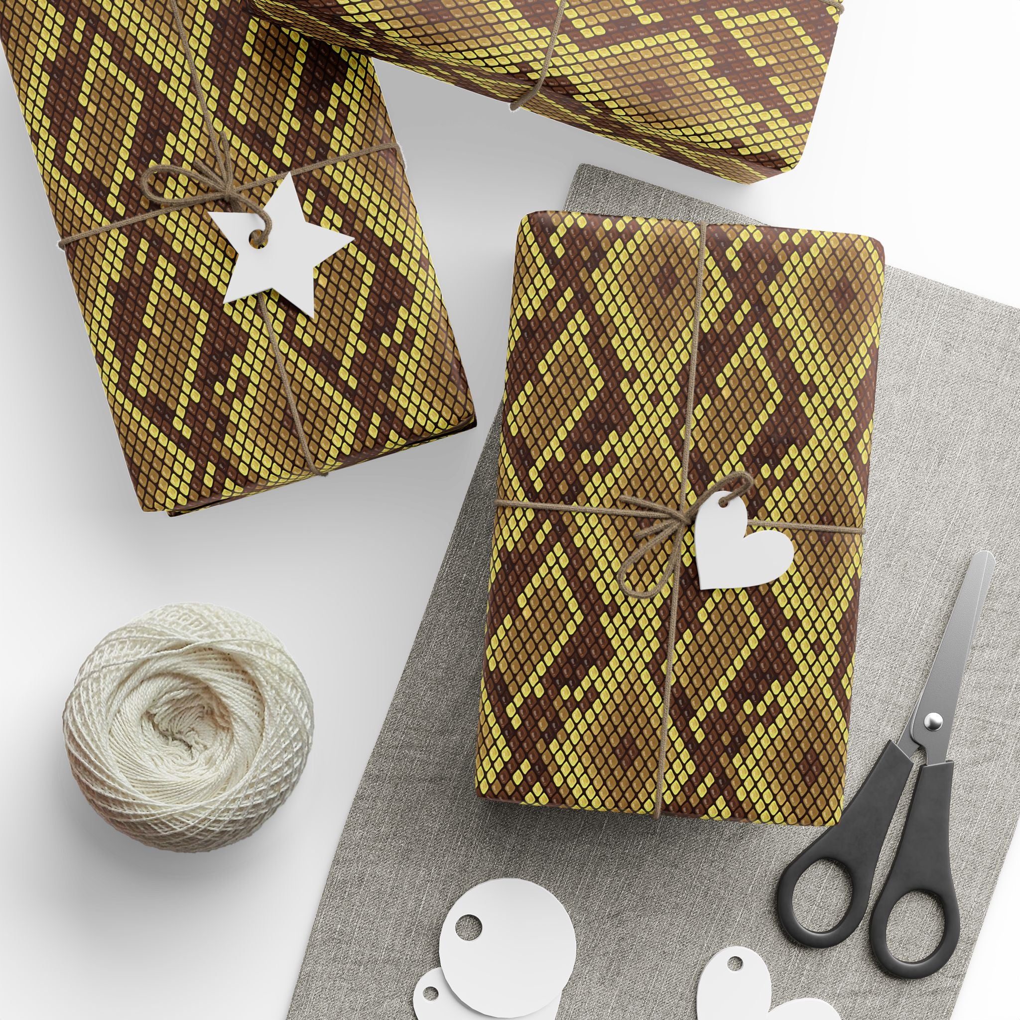 Animal Print Design 004 Snake Skin Wrapping Paper - Holiday Gift Wrapping Paper Roll