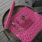 Christmas Stockings on Raspberry Wrapping Paper | Holiday Gift Wrapping Paper Roll