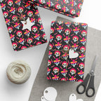 Day of the Dead Pink Chilis Wrapping Paper | Holiday Gift Wrapping Paper Roll