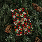 Day of the Dead Red Roses Wrapping Paper | Holiday Gift Wrapping Paper Roll
