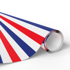 4th of July Glory Stripes Wrapping Paper | Holiday Gift Wrapping Paper Roll