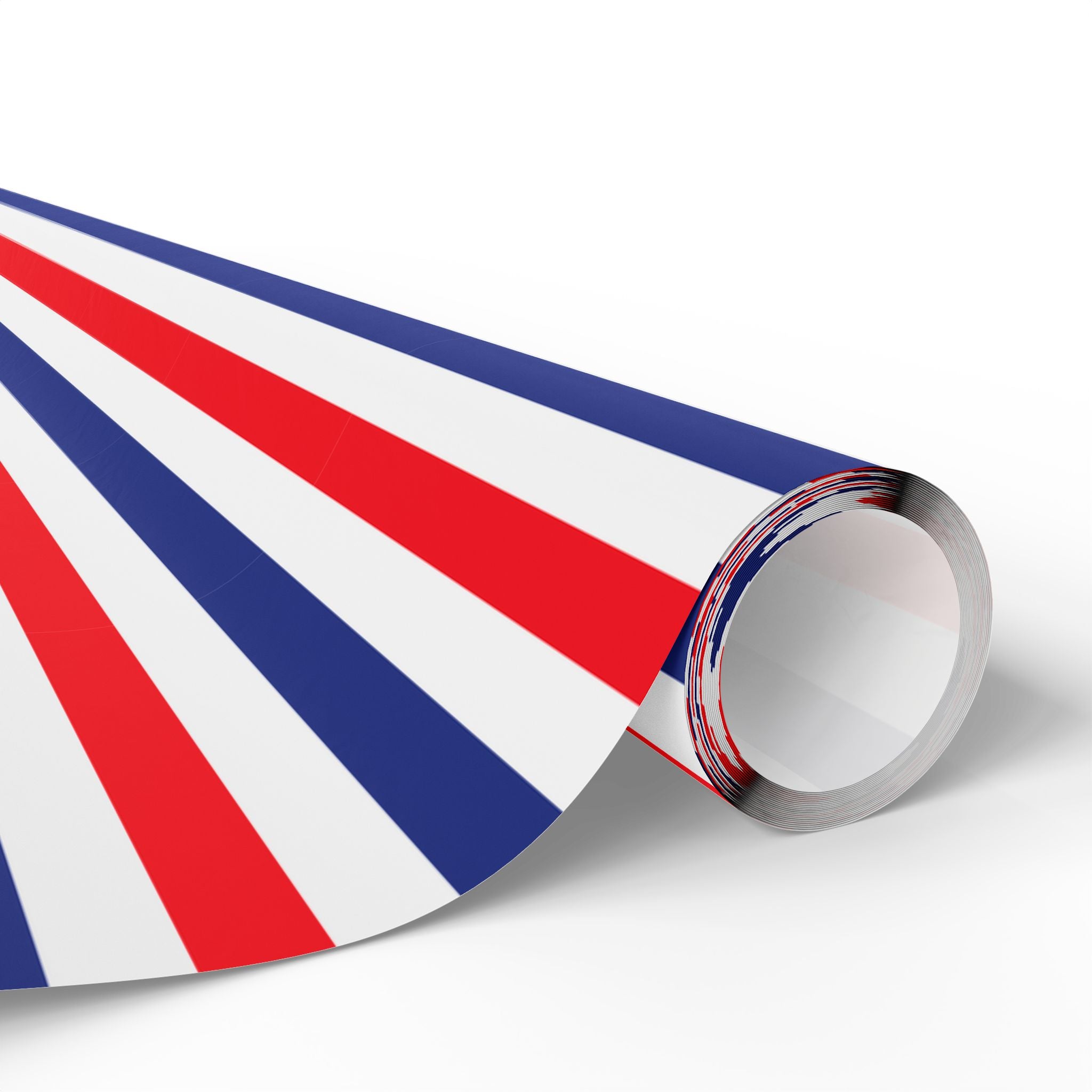4th of July Glory Stripes Wrapping Paper | Holiday Gift Wrapping Paper Roll