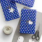 NSFW "The Shocker" on Blue Wrapping Paper - Holiday Gift Wrapping Paper Roll