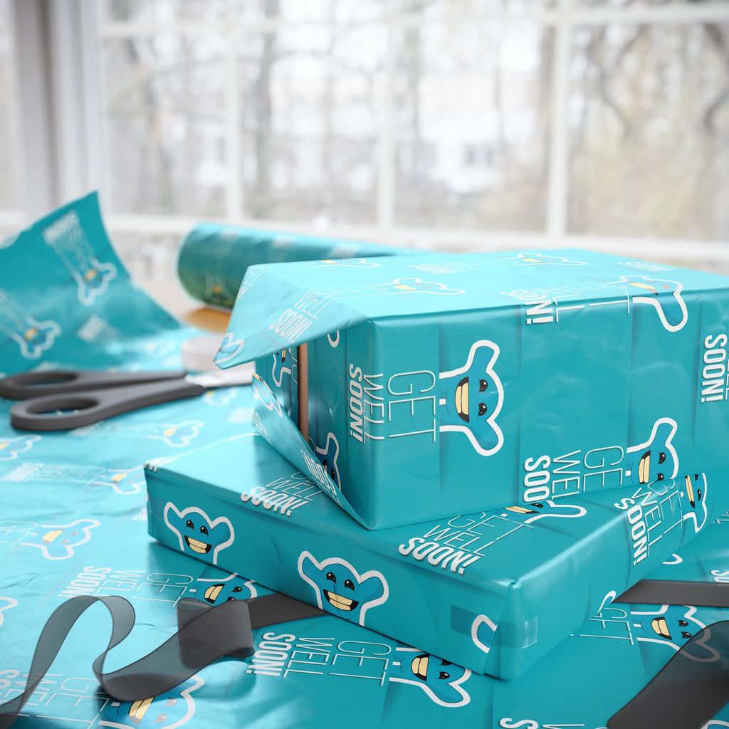 Get Well Soon Wrapping Paper Design 002 - Holiday Gift Wrapping Paper Roll