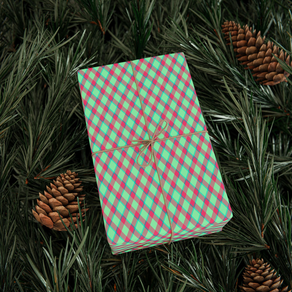 Argyle Design 032 Wrapping Paper - Holiday Gift Wrapping Paper Roll