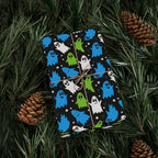 Halloween Colorful Ghosts Wrapping Paper | Holiday Gift Wrapping Paper Roll