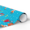 Christmas Baby Rudolph Wrapping Paper | Holiday Gift Wrapping Paper Roll