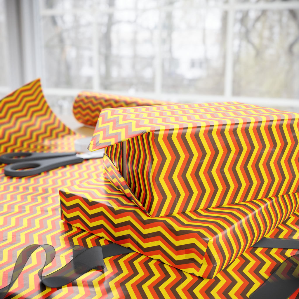 Thanksgiving Chevron Wrapping Paper | Holiday Gift Wrapping Paper Roll