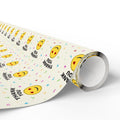 Thank You Heart Eye Emoji Wrapping Paper Design | Holiday Gift Wrapping Paper Roll
