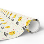 Thank You Heart Eye Emoji Wrapping Paper Design | Holiday Gift Wrapping Paper Roll