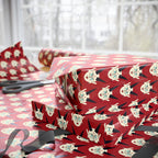 Halloween Creepy Demon Heads Wrapping Paper | Holiday Gift Wrapping Paper Roll