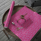 Valentine's Day Pink on Lavender Wrapping Paper | Holiday Gift Wrapping Paper Roll